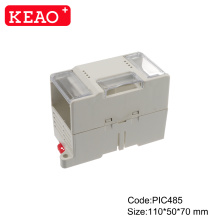Bloque de terminales de carril din PIC485 caja de control industrial caja electrónica de carril Din caja de plástico personalizada con 110 * 50 * 70 mm